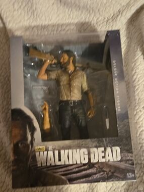 The Walking Dead Rick Grimes Action Figure - Beige Shirt, Black Pants